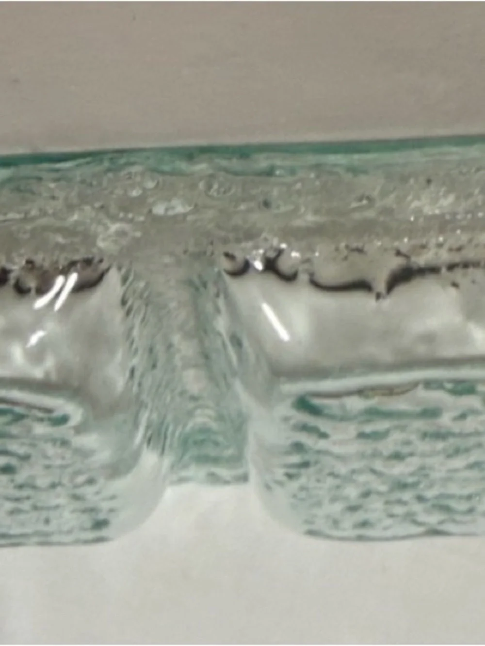 Clear Textured Glass Triple relishTray - Elegant Clear Glass